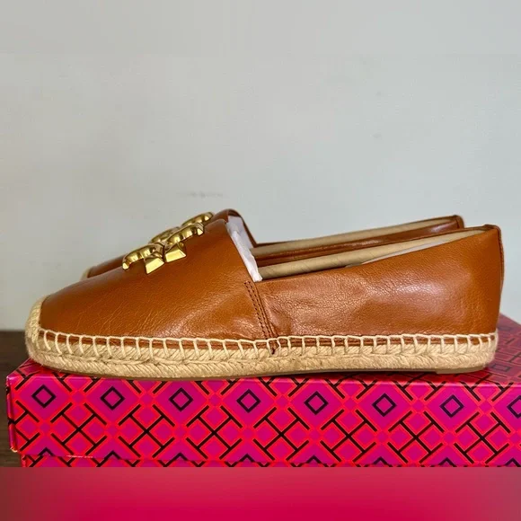New Tory Burch Eleanor Espadrilles in Bourbon Size 7